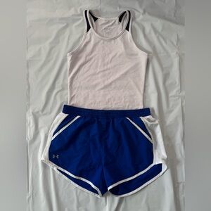 White/Blue Athletic Set